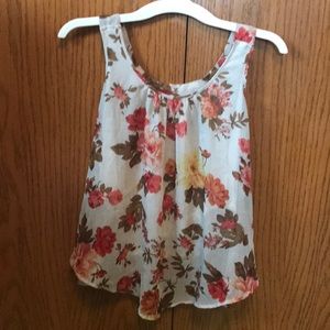 Floral tank top